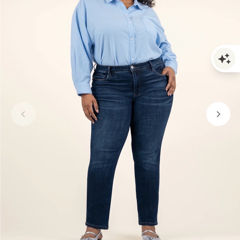 Kut from the Kloth Dark Blue Denim Jeans - Picture 7 of 8